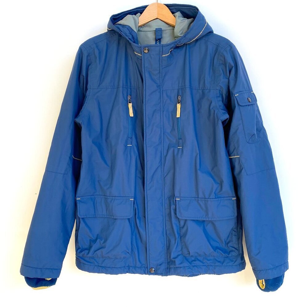 Lands End Boys Blue Squall Waterproof Insulated Parka 14-16